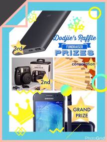 here are dodjie’s raffle fundraiser prizes